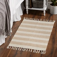 DII® Stone Ticking Stripe Hand-Loomed Rug, 2ft. x 3ft.