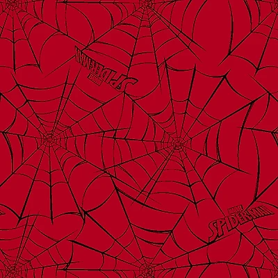 Marvel® Spider-Man Red Web Cotton Fabric