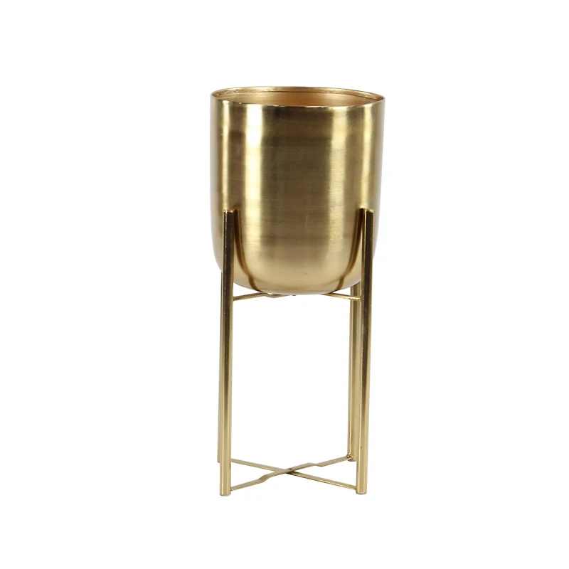 CosmoLiving by Cosmopolitan Gold Metal Glam Planter Set