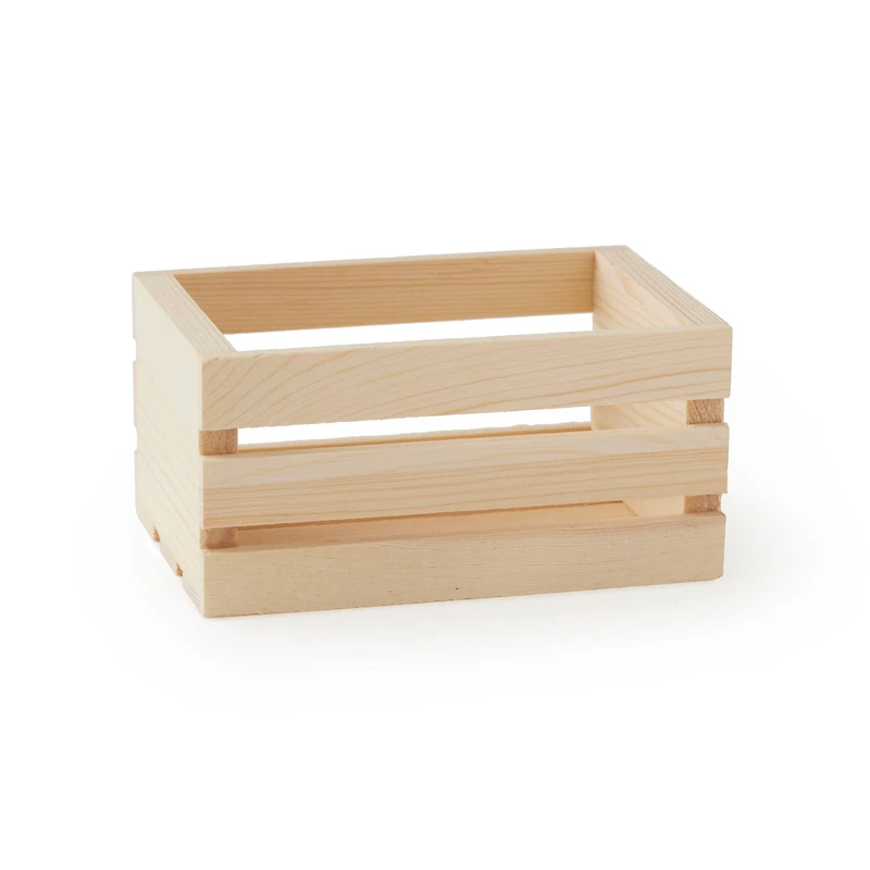 24 Pack: Mini Wood Crate by Make Market®
