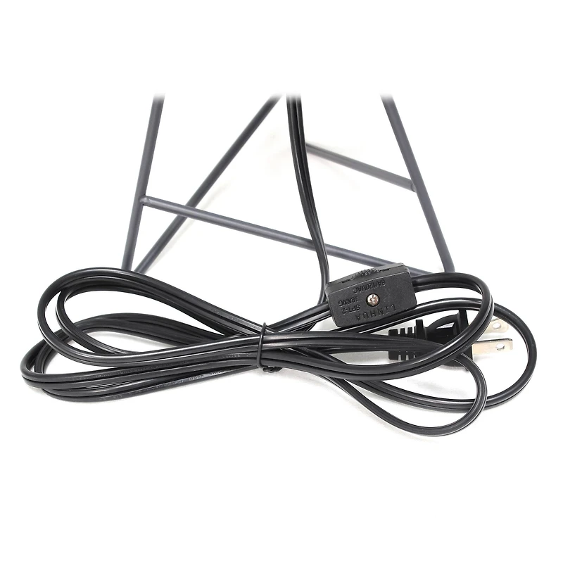 Simple Designs Gray Down to the Wire Table Lamp