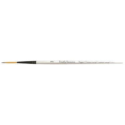 Simply Simmons Watercolor Short Handle Ridge Brush, Size 3