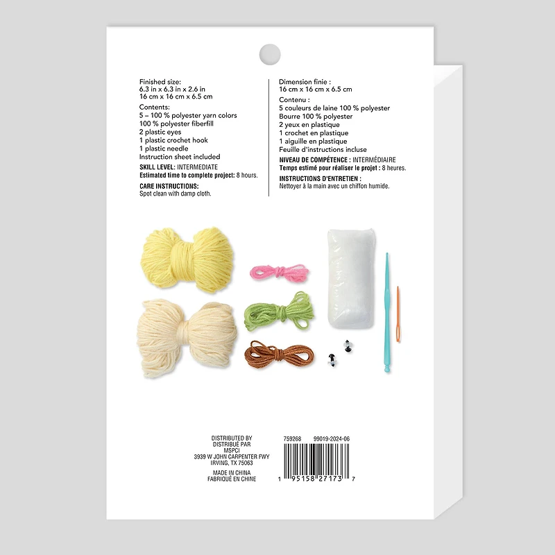 Intermediate Banana Amigurumi Crochet Kit by Loops & Threads®