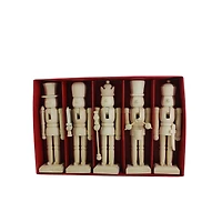 6" Classic 5 Piece DIY Pinewood Nutcracker Set by Make Market®