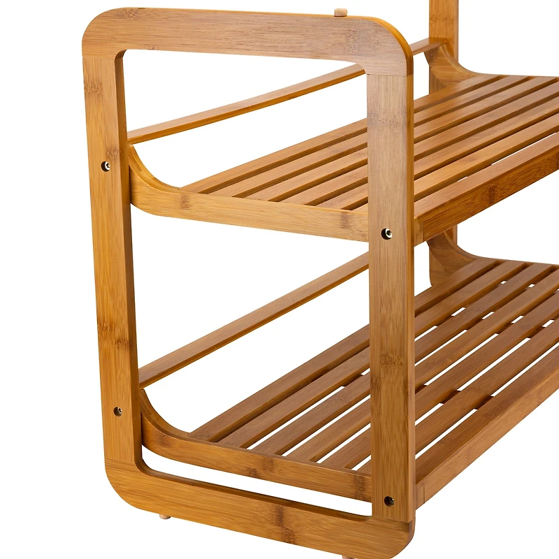 Organize It All Lohas Collection 2 Tier Stackable Shoe Rack