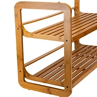 Organize It All Lohas Collection 2 Tier Stackable Shoe Rack