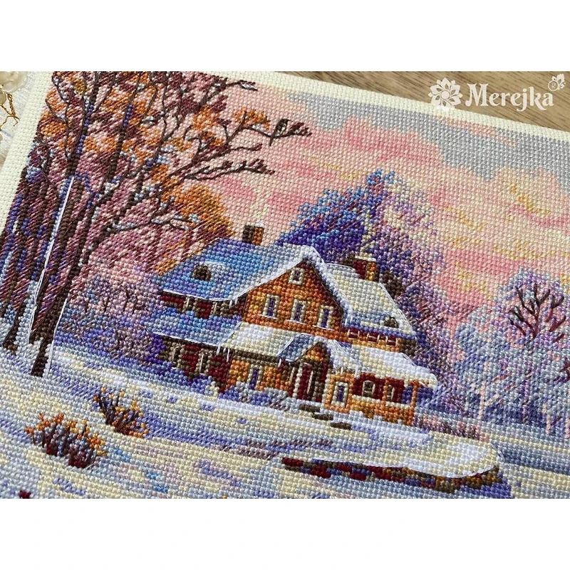 Merejka The First Snow Counted Cross Stitch Kit