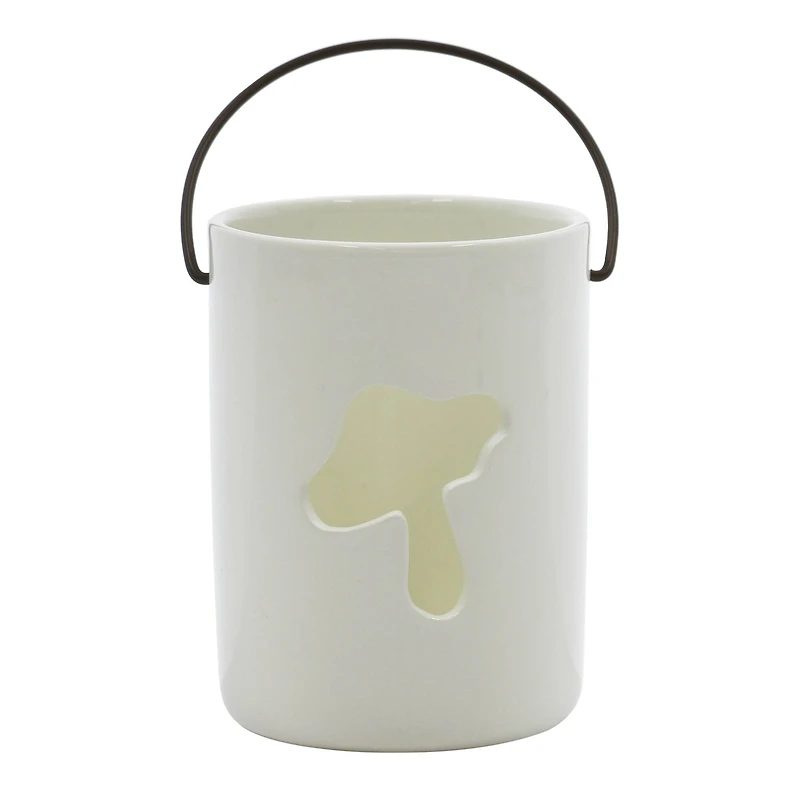 4" White Mushroom Candle Holder by Ashland®