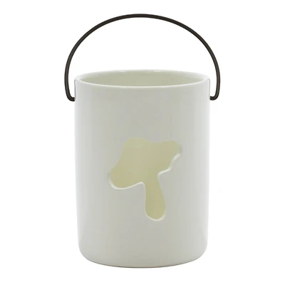 4" White Mushroom Candle Holder by Ashland®