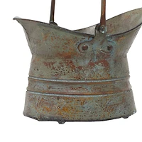 Silver Metal Rustic Planter Set