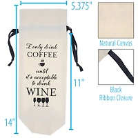 Personality Case™ Coffee Canvas Wine Bag