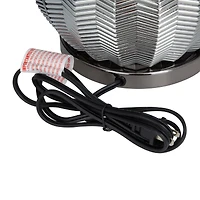 Black Polyester Transitional Table Lamp, 20" x 17" x 14"