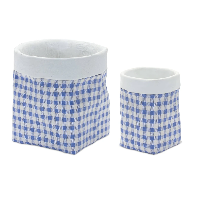 Plaid Bag Design Pot Set