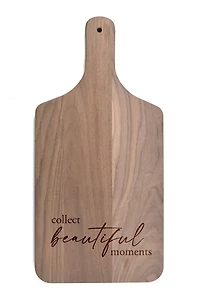 Collect Beautiful Moments 8" x 17" Walnut Paddle Cutting Board