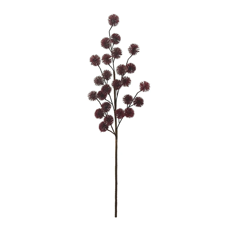 30" Burgundy Glitter Thistle Stem by Ashland®