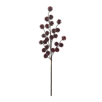30" Burgundy Glitter Thistle Stem by Ashland®