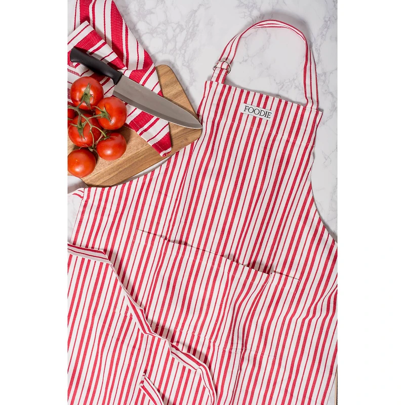 Tomato Stripe Foodie Gourmet Chef Apron