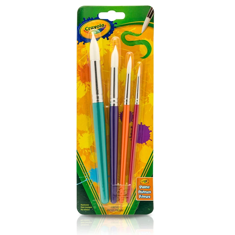 Crayola® Round Brush Set, 4 Packs of 4