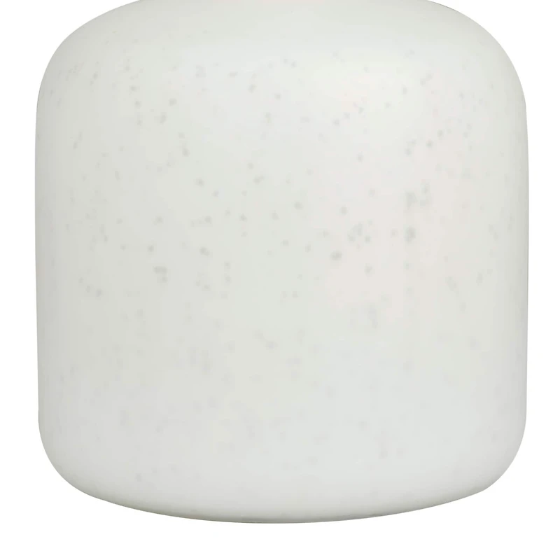 White Glass Glam Vase, 12" x 10" x 10"