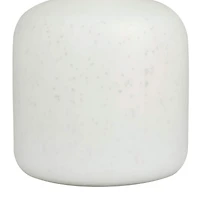 White Glass Glam Vase, 12" x 10" x 10"
