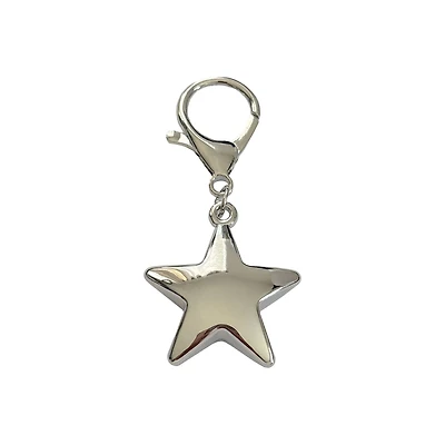 Blue Moon Studio™ Large Silver Star Bag Charm