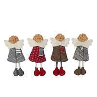 9" Standing Angel Sisters Christmas Décor Set
