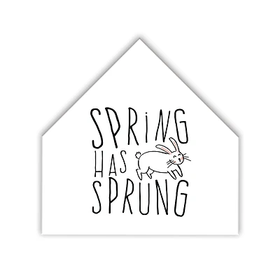 Easter Math Wreath 3 12" x 12" House Shaped Canvas