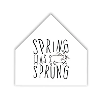 Easter Math Wreath 3 12" x 12" House Shaped Canvas