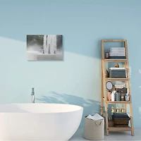 Stupell Industries Waterfall Bath Time Bathroom Canvas Wall Art