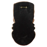 16" Tiki Man Sticking Out Tongue Hanging Wall Decor