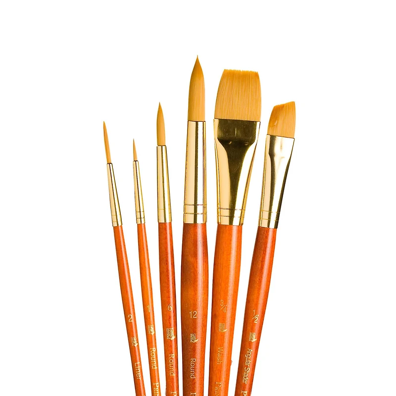 Princeton™ RealValue™ Golden Taklon Brush Set With #12 Round