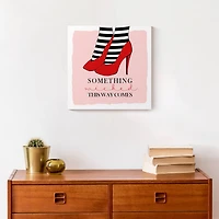 Something Wicked Red Heels Canvas Wall Art