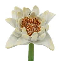 8" White Lotus Flower Tabletop Accent by Ashland®