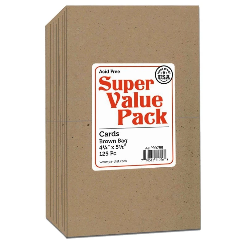 PA Paper™ Accents Super Value Brown Bag 4.25" x 5.5" Cards, 125ct.