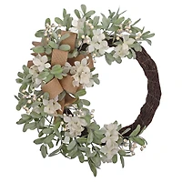 Haute Decor 28" Cream Crescent Hydrangea Wreath