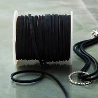 6 Pack: Black Soft Suede Lace Cording by Bead Landing™