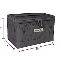 Everything Mary Gray Floral Collapsible Sewing Kit Organizer Box