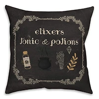 Elixers Tonic Potions 2 18" x 18" Throw Pillow