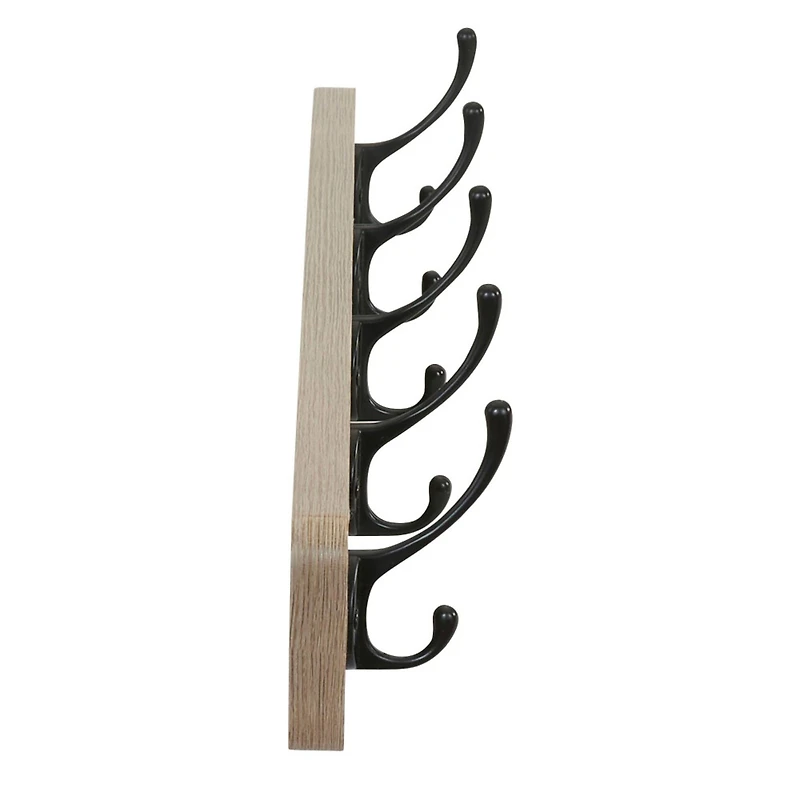 Household Essentials 5 Hook Wall Mounted Coat Rack