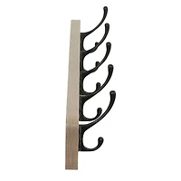 Household Essentials 5 Hook Wall Mounted Coat Rack