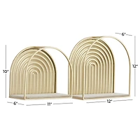 CosmoLiving by Cosmopolitan Gold Contemporary Metal Wall Shelf