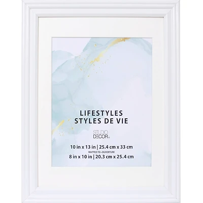 Lifestyles™ White Frame With Mat by Studio Décor