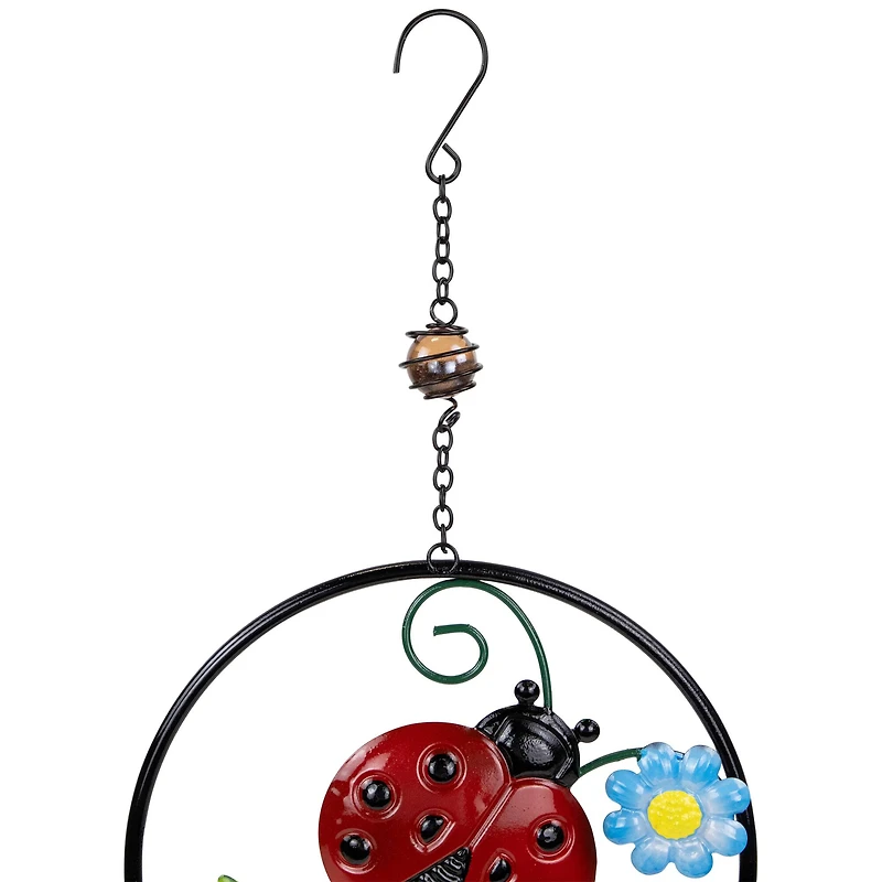 27.5" Ladybug Dreamcatcher Outdoor Garden Windchime