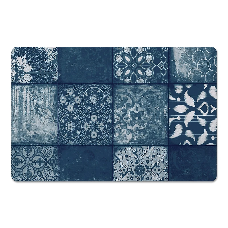 Indigo Panel Floor Mat, 27" x 18"