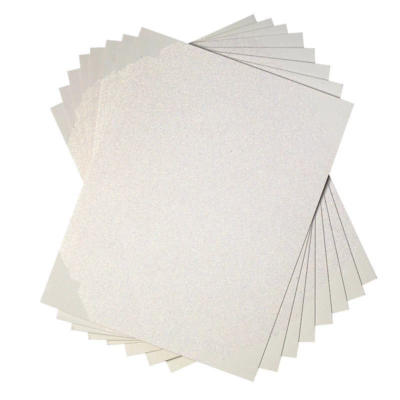 Silhouette® White Glitter Sticker Sheets, 8ct.