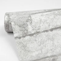 InHome White Denver Brick Peel & Stick Wallpaper