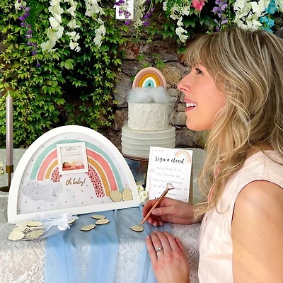 Kate Aspen® Boho Rainbow Frame Baby Shower Guest Book Alternative