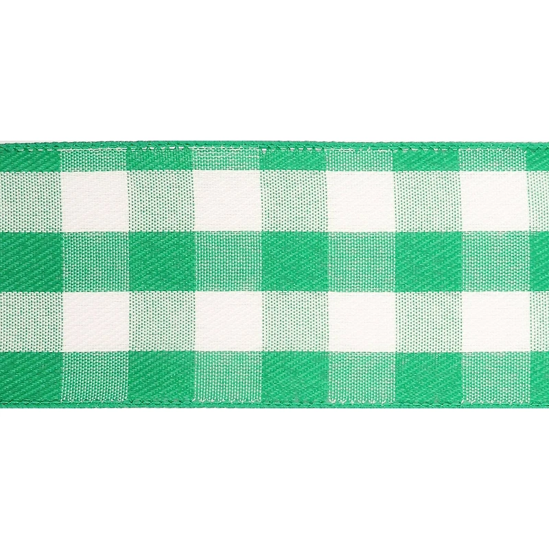 2.5" x 8.3yd. Wired Gingham Ribbon by Celebrate It™ Décor