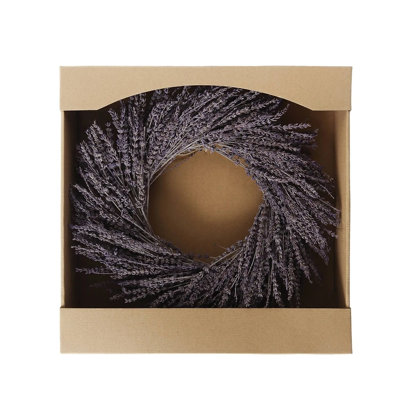 Hello Honey® 17" Dried Natural Lavender Wreath