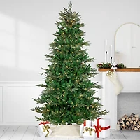 9ft. Pre-Lit Real Touch™ Hudson Fir Artificial Christmas Tree, Warm White LED Lights